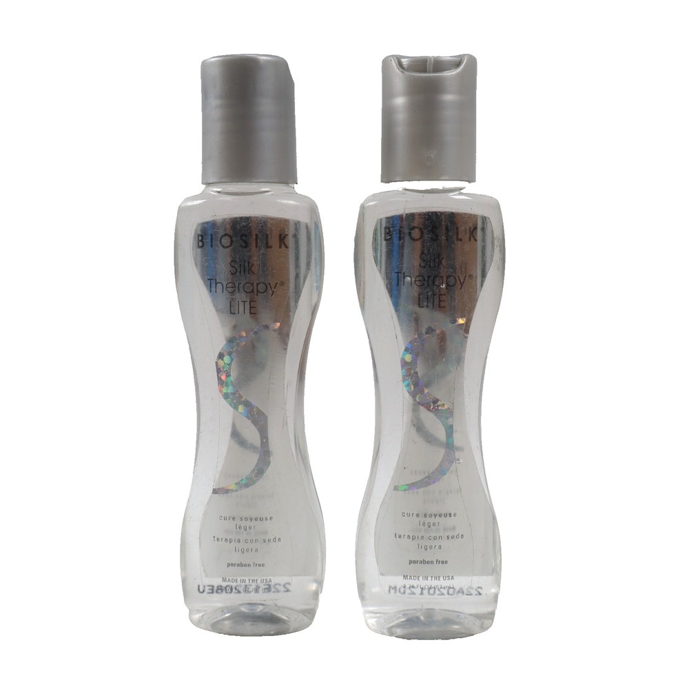 2 PACK BioSilk Silk Therapy Lite, Leave-In Reconstructing Treatment 2.26 oz
